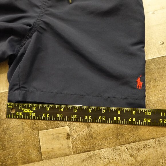 Polo Ralph Lauren Swim Trunks Boys’ Medium 10/12 Navy 5” Inseam Mesh Lined - Picture 11 of 13